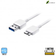 Cabo para HD Externo USB 3.0 1m XC-CD-45 X-Cell - Branco